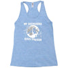 my dachshund rides shotgun Racerback Tank
