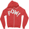 pow as worn Zipper Hoodie