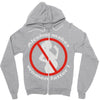 alcohol makes women fatter Zipper Hoodie