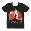 lung cancer awaneress All Over Women's T-shirt