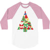 christmas tree made of bells stocking santa 3/4 Sleeve Shirt