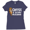otter coffee Ladies Fitted T-Shirt