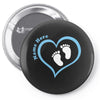 Baby Boy with Heart Any Name Customized Pin-back button