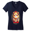 brown bear Women's V-Neck T-Shirt
