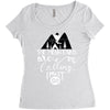 The Mountains Are Calling, I Must Go Women's Triblend Scoop T-shirt