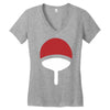 uchiha clan symbol crest   anime itachi sasuke naruto cosplay gift tee Women's V-Neck T-Shirt
