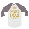 queens are born in 1980 3/4 Sleeve Shirt