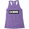 Dobre Black/White Racerback Tank