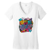 things might get weird Women's V-Neck T-Shirt