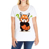 red fox 2 Ladies Curvy T-Shirt