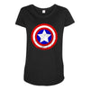 Captain America Maternity Scoop Neck T-shirt