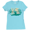 rock, paper, scissor hold Ladies Fitted T-Shirt