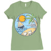 summer ornament Ladies Fitted T-Shirt