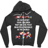 mama bear message Zipper Hoodie