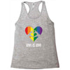 Love is Love Heart Racerback Tank