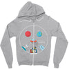 Space Lie Zipper Hoodie
