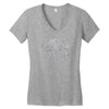 elephant filled pattern cool Women's V-Neck T-Shirt