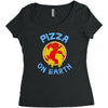 pizza on earth Women's Triblend Scoop T-shirt