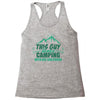 This Guy Loves Camping With His Girlfriend Racerback Tank