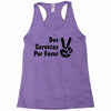 dos cervezas por favor Racerback Tank
