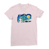 super starry night Ladies Fitted T-Shirt