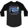 Vincent Van Gogh The Starry Night 3/4 Sleeve Shirt
