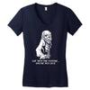 your future is over vampire blood Women's V-Neck T-Shirt