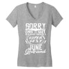 This Guy Is Taken By A Super Sexy June Girlfriend Women's V-Neck T-Shirt