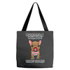 be the person your dog thinks you are Tote Bags