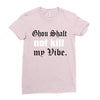 ghou shal Ladies Fitted T-Shirt