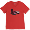 red doc marten skinhead boots, ideal birthday present or gift V-Neck Tee