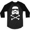 stormtrooper skull 3/4 Sleeve Shirt
