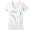 Baby Boy with Heart Any Name Customized Women's V-Neck T-Shirt