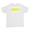 born to drum forced to work Youth Tee