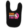 She Wants The D Dunkin Donuts Baby Bibs