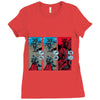 rock, paper, dragon Ladies Fitted T-Shirt