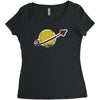 vintage space Women's Triblend Scoop T-shirt