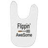 flippin awesome cooking greeting Baby Bibs