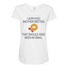 i survived another meeting rectangle Maternity Scoop Neck T-shirt