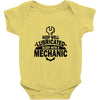 keep well lubricated sleep with a mechanic Baby Onesie