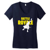 ride the rocket battle gaming Women's V-Neck T-Shirt