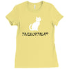 trick or treat Ladies Fitted T-Shirt