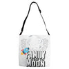 Family Trip To Moon Adjustable Strap Totes