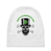 happy saint patrick day skull Baby Beanies