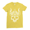 viking skull Ladies Fitted T-Shirt