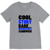 cool story babe white t shirt now make me a sandwich college humor fun V-Neck Tee