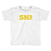born to ski forced to work Toddler T-shirt