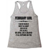 Super February Girl Racerback Tank