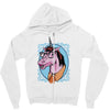 unicorn nerd graphic Zipper Hoodie