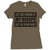 my biceps Ladies Fitted T-Shirt